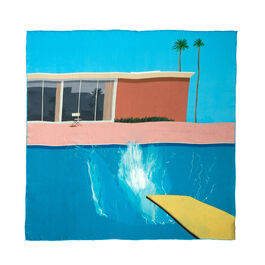 David Hockney A Bigger Splash silk scarf